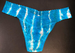 lingerie tie-dyeing blue