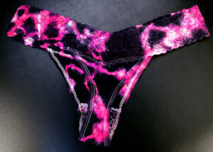 lingerie tie-dyeing pink black